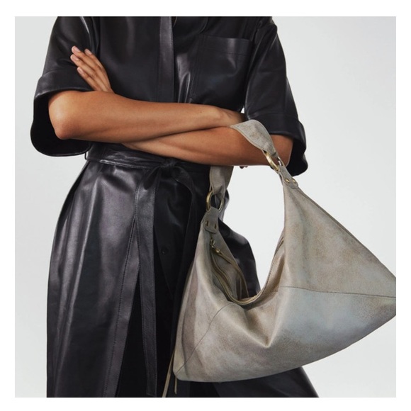 HOBO Bags Nwt Hobo Paulette Shoulder Bag Granite Gold Poshmark